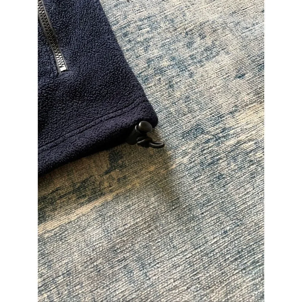 Old Navy Blue Fleece Full Zip Mock Neck Vest Men's XXL
